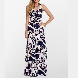 Lilly Pulitzer Amada Maxi in Navy Booze Cruise